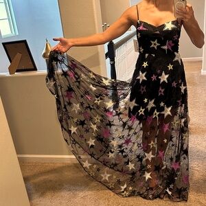 Starry Night Black Dress